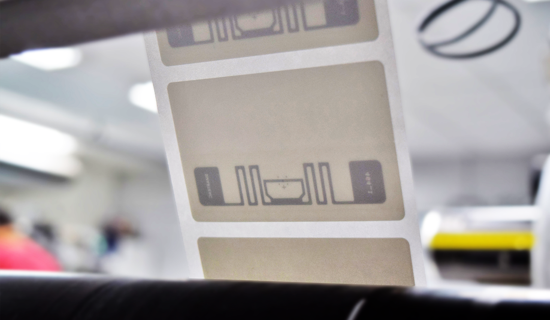 Etiquetas RFID - Sequência de etiquetas RFID impressas